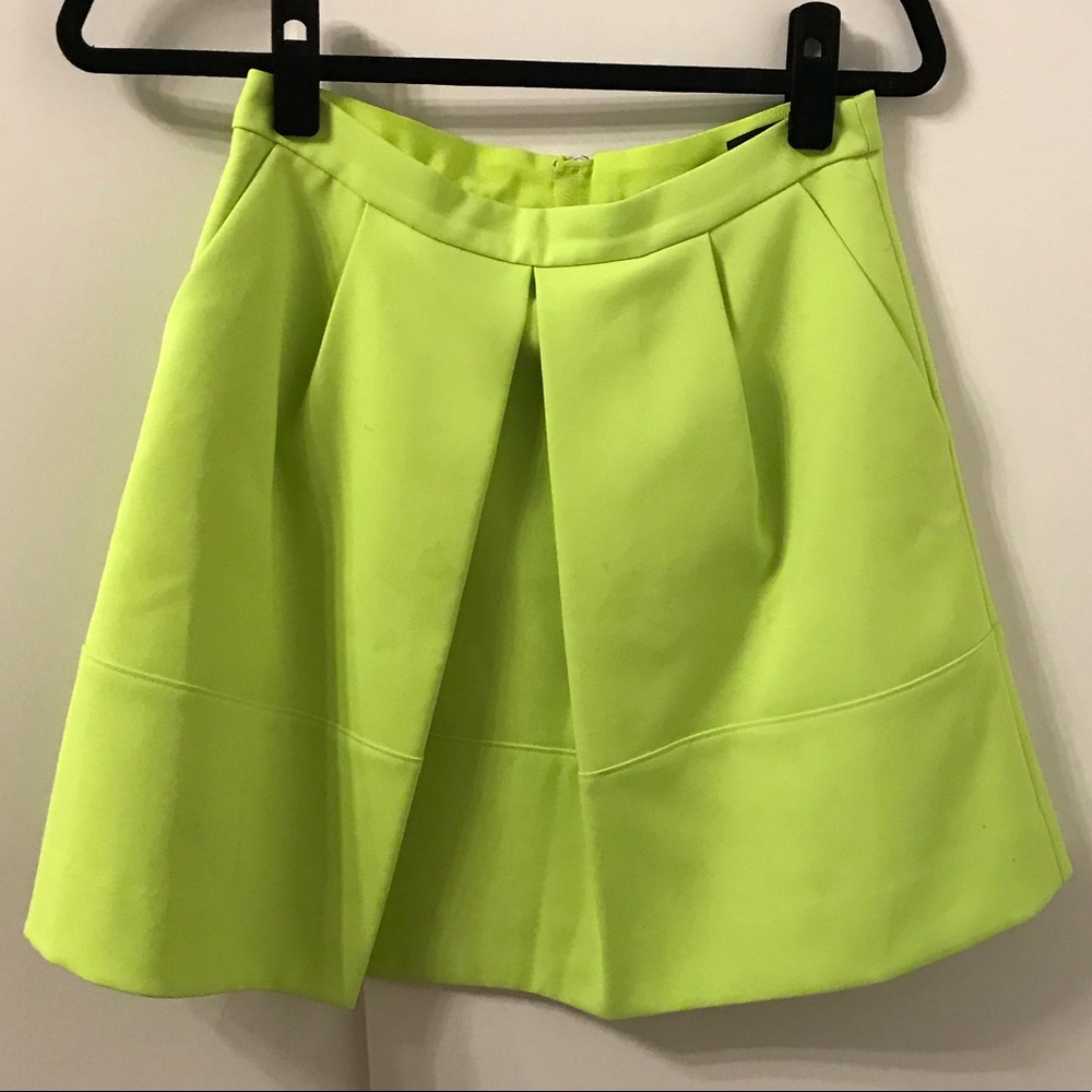 J.Crew Neon Colored A-Line Skirt
